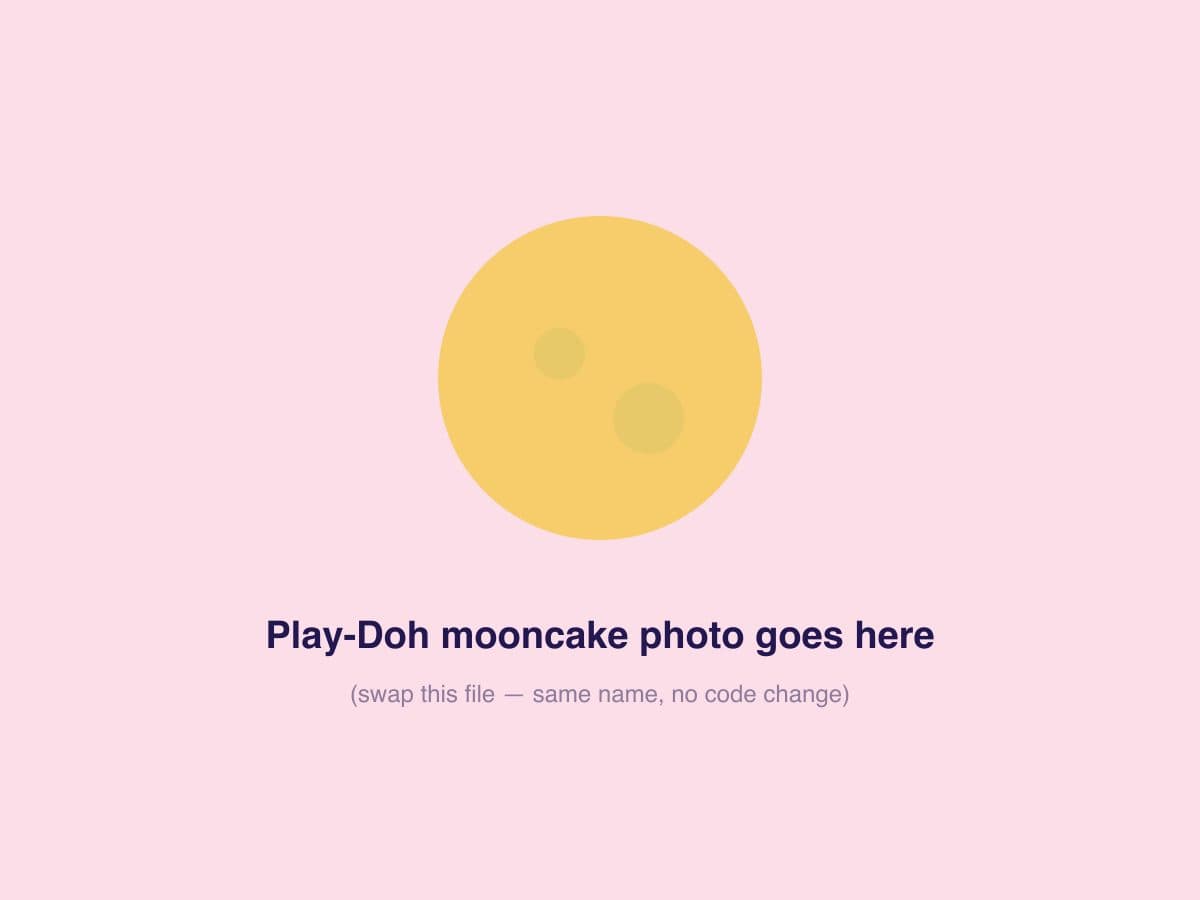 Play-Doh mooncake kit with press mold