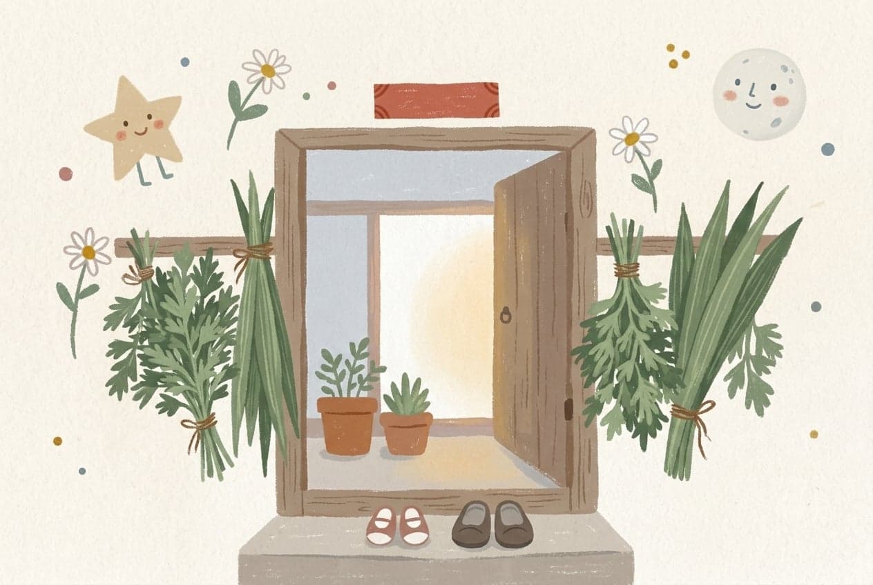 Mugwort and Calamus on the Door