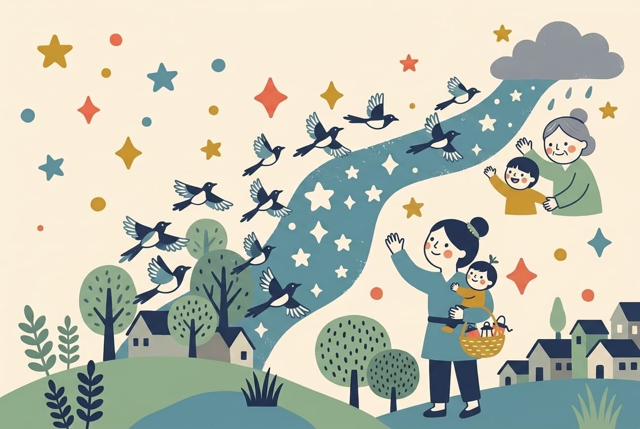 The Magpies Come to Help
